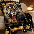 thumbnail image 2 of Tiger Blanket for Boys Girls King Tiger Throws Blanket Super Soft Flannel Cozy Cool Wild Animals Blankets Warm Lightweight Fleece for Sofa Couch Bed Gift for Kids Teens Adults 60"x50", 2 of 6