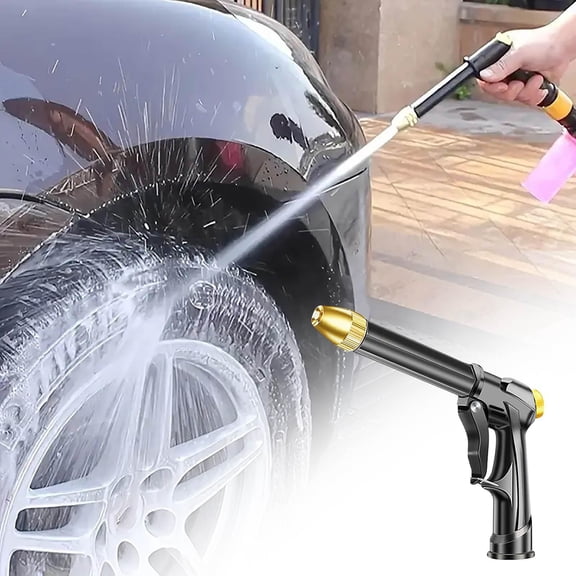 sruoe Garden Hose Nozzle Sprayer, Adjustable High Pressure Water Sprayer, Hose Nozzle Heavy Duty, Alloy Water Nozzle, Outdoor Water Gun for Washing Cars, Garden, Plants