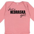 thumbnail image 4 of Inktastic Just a Nebraska Girl Born and Raised Girls Long Sleeve Baby Bodysuit, 4 of 5
