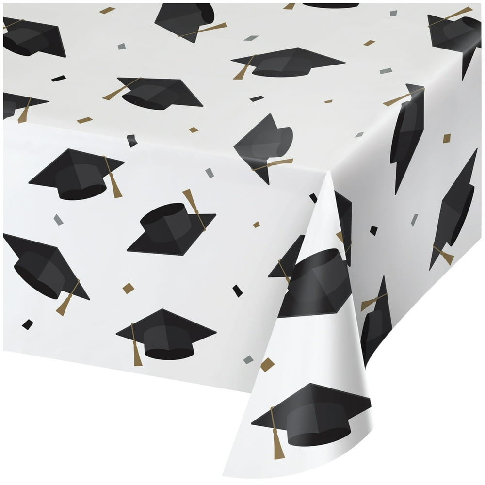 Graduation Toss Paper Tablecloth 3 Count
