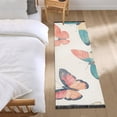 thumbnail image 3 of Yayeee Runner Rug for Bedroom 2'x6' Machine Washable Hallway Non Slip Mat, Colorful Butterflies, 3 of 8