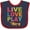 Navy and Red, variant on Inktastic Live Love Play the Trumpet Boys or Girls Baby Bib