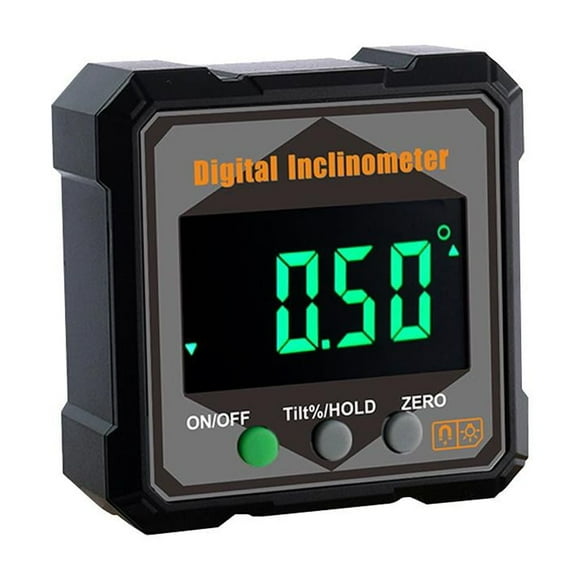 Digital Angle Protractor & Magnetic Inclinometer Level Box - 360° High Definition Display for Woodworking, Measurement Tasks & Installation Projects