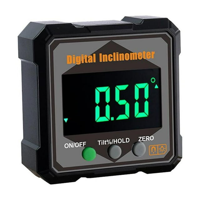 Digital Angle Protractor & Magnetic Inclinometer Level Box - 360° High Definition Display for Woodworking, Measurement Tasks & Installation Projects