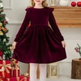 thumbnail image 2 of ZTKWD Baby Christmas Outfits Girl Toddlers and Baby Girls' Long Sleeve Corduroy Dress, 2 of 7