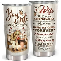 Gifts for Wife - Gifts for Her - Happy Anniversary Wedding Gifts - Wife Gifts from Husband - Wife Birthday Gift Ideas - Christmas Gifts for Wife - Romantic Gifts for Her - 20 Oz To My Wife Tumbler