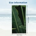 thumbnail image 3 of PHYHOO Exotic Plants Leaves Flowers for Adult Oversized Picnic Shower Bath Towel Blanket 30x60in, 3 of 8