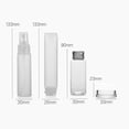 thumbnail image 2 of 1 Set/8 Pcs Dispense Bottle Plastic Small Container Cream Lotion Liquid Water Holder Empty Bottle with Zipper Storage Bag for Home Outdoor (Transparent), 2 of 8
