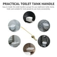 thumbnail image 4 of 1Pcs Golden Toilet Flush Handle Straight for Bathroom Installation, 4 of 9