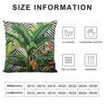 thumbnail image 5 of Nawypu  Tropical Green Leaves Pillow Covers Palm Tree Pillowcases Black and White with Geometric Decorative Throw Pillow Cover Kitchen Decor for Outdoors Car Couch, 5 of 5