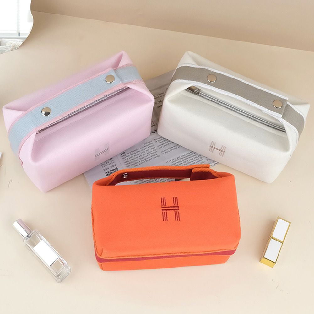 Portable Waterproof Canvas Makeup Bag Good Looking Large Capacity Wash Bag  Cosmetics Portable Solid Color Storage Bags Wholesale From Iker, $14.75