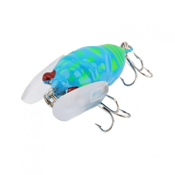 FAGINEY Fishing Lure, Cicada Lure Convenient To Use Strong Bait Power Easy  To Carry Dual Treble Hook Fish Bait, The Best Gift For Fisherman 