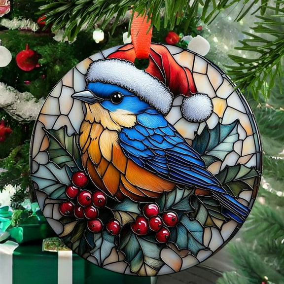 Eastern Bluebird 19 Christmas Ornament, Holiday Tree Ornament, Gift for Mom, Love Day Home Decor, Festival Gift Ornament, Keepsake 2025