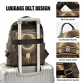 thumbnail image 4 of JIALIOU Mini Backpack Purse for Women Quilted Casual Daypack Small Travel Shoulder Bag, Abstract Bronze Geometric, 4 of 7