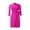 Hot Pink, variant on IROINNID Long Sleeve Dress for Women Slim Pleated Belted Three-Quarter-Sleeve V-Neck Color Dress ,Hot Pink
