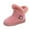 Pink, variant on MYShe Girls Winter Boots Waterproof Lightweight Kid Snow Boots with Outdoor (Toddler/Little Kid/Big Kid) Boots for Toddler Girls Black,3