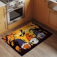 thumbnail image 2 of 2x3 Ft Entryway Area Rug, Orange Halloween Kitchen Rug Runner Washable Floor Mat, Gnomes Scary Pumpkin Bat Black Tree Non Slip Indoor Door Mat Throw Carpet for Bathroom Living Room Bedroom, 2 of 8