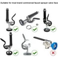 thumbnail image 2 of LAICAIW Pre-Rinse Spray Valve Repair Kit for Most Commercial Sink Faucet Dish Sprayer Touch On Kitchen Sink Faucets 1.42 GPM Spray Face Bumper and Screw Repair Part, Grey, 2 of 7