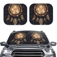 thumbnail image 2 of Saiise Dreamcatcher With Mandala for Foldable Car Sun Shades (2-Pack) Offer Sun Protection with an Easy-fold Design for Convenient Windshield Shading-Small, 2 of 6