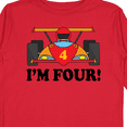 thumbnail image 4 of Inktastic Race Car 4th Birthday Boys Long Sleeve Toddler T-Shirt, 4 of 5