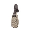 thumbnail image 3 of Pre-Owned Gucci Beige/Brown Flap Messenger Shoulder bag Monogrammed Canvas, 3 of 10