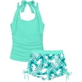 thumbnail image 1 of Trajes de baño TALLWH para adolescentes de 12 a 14 años, tankini para controlar la barriga, 2 unidades, 1 of 7