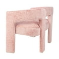 thumbnail image 5 of Jofran Gwen Modern Luxury Jacquard Fabric Upholstered Sculpture Bench, 5 of 7