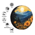 thumbnail image 4 of Rateoe Elegant Sunset Sunflower Pattern Tire Cover Wheel Protectors Weatherproof Wheel Covers Universal Fit for Trailer Rv SUV Truck Camper Travel Trailers Accessories-14 inch, 4 of 6