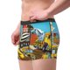 thumbnail image 2 of Balery Different Construction Site Vehicles Calzoncillos bóxer para hombre, ropa interior de algodón suave y transpirable con cinturilla de nailon-Small, 2 of 5