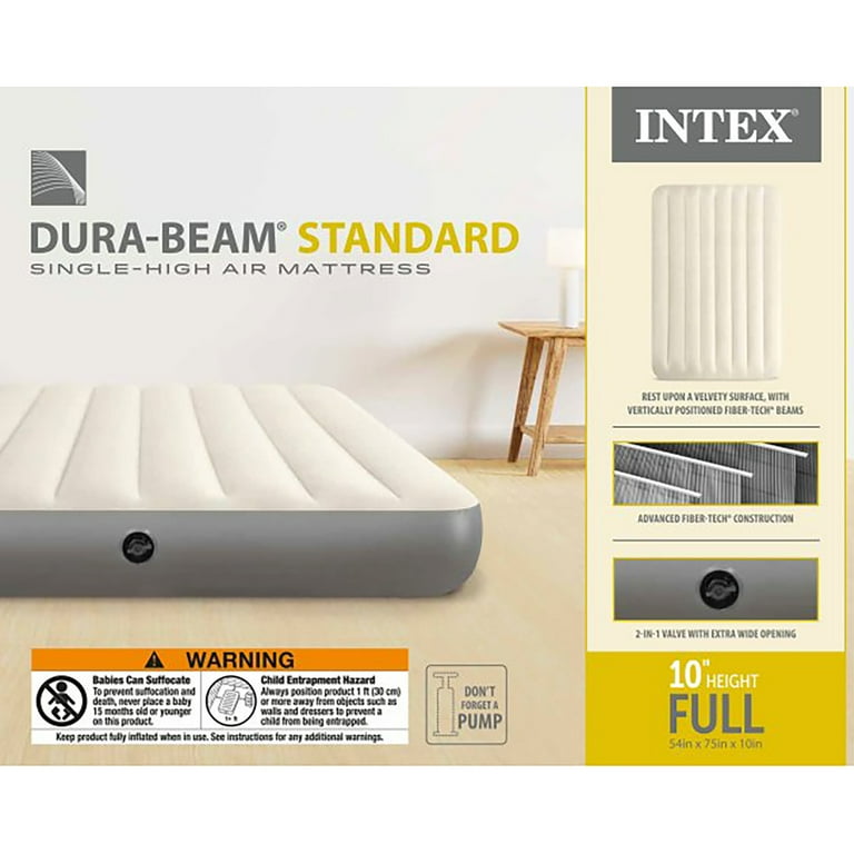 Intex Dura-Beam Standard Series Full Size Air Mattress with Built