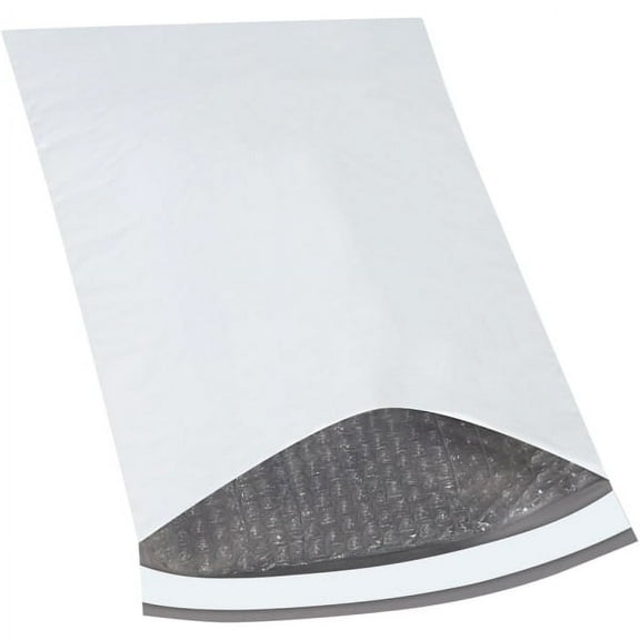 Office Depot® Brand Bubble-Lined Poly Mailers, 10 1/2" x 16", White, Box Of 100