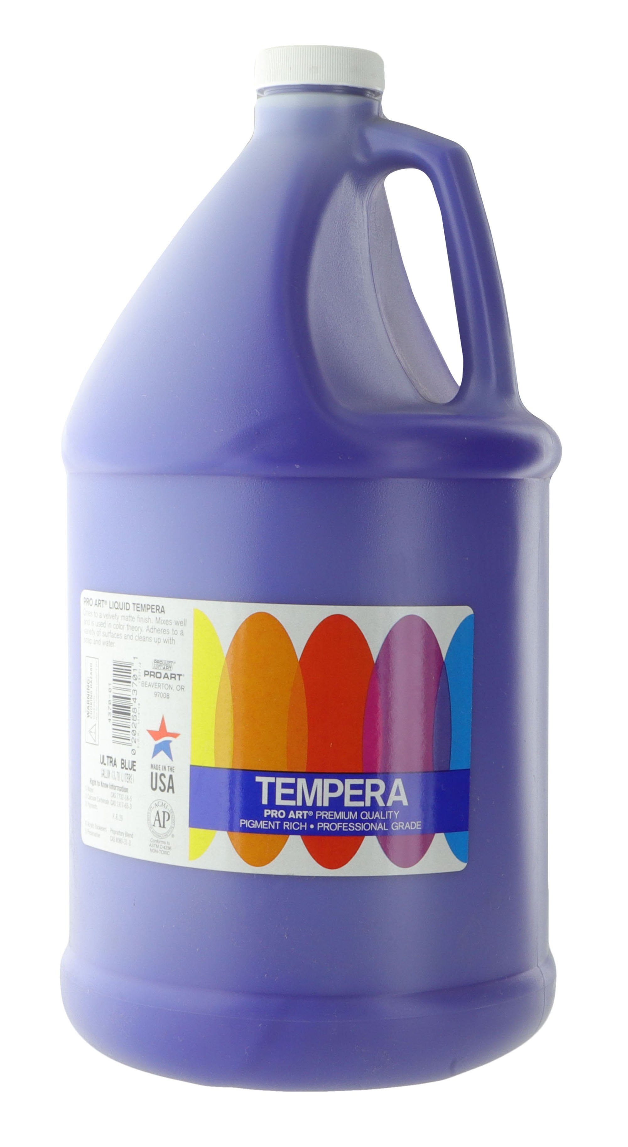 Pro Art Liquid Tempera Paint Gallon Ultra Blue