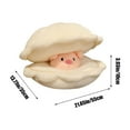 thumbnail image 4 of 21.6in Pearl Pig Plush Pillow Doll with Zipper, Cute Stuffed Animal Housing Pillow, Soft Hugging Plushie for Kids and Adults, Sleeping Companion, Birthday Christmas Holiday Gift Home Decoration, 4 of 6