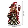 thumbnail image 3 of Christmas Witch Figurine, Holiday Tabletop Centerpiece Decor, Winter Rustic Statue with Candy Cane, Cauldron and Pine Accents for Mantel and Shelf, 3 of 6