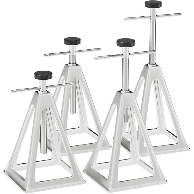 RV Stack Jacks 4 Pack with Storage Bag, Aluminum Stabilizer Jacks for RV Trailer Camper, Single Support Up to 6000 Lbs, Adjustable from 11" to 17"