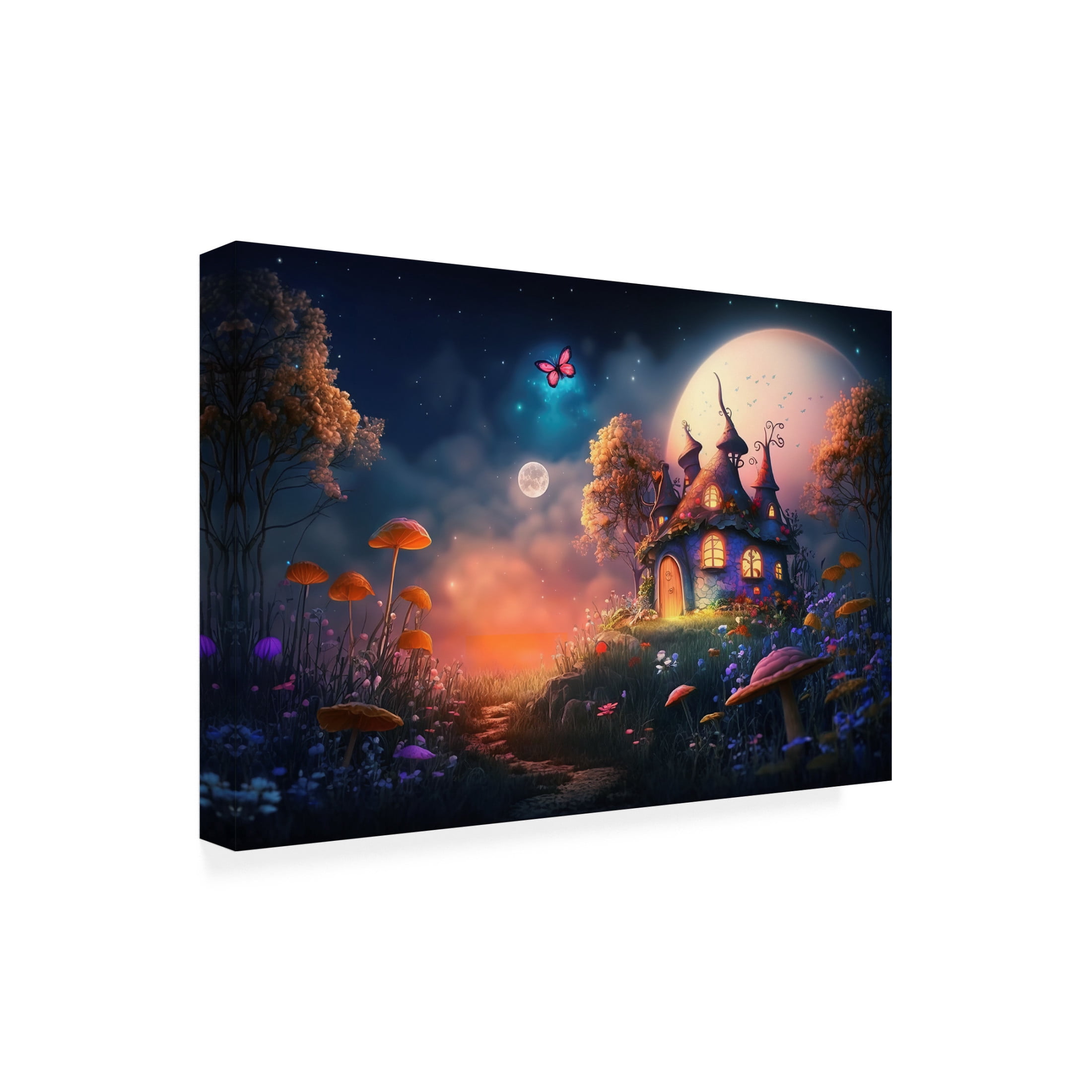 Canvas Wall Art - Ray Heere 'Fairytale Landscape 5' Wall Art for Living Room, Bedroom, or Office Décor by Trademark Fine Art - 24 x 16 Inches