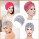 thumbnail image 2 of Envoltura de cabeza de estilo simple turbante ajustable atractiva pelos transpirables cuidados adornos de viernes turbantes de día de San Valentín para mujeres gris Inevent AP008223-05, 2 of 6