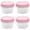 B*4, variant on 120ml 4Pcs Small Food Containers with Lids Salad Dressing Container Reuseable Snack Container Plastic Jar Freezer Storage Jars, Leakproof/Microwave/Dishwasher Safe (Pink Cap)