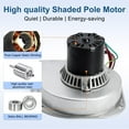 thumbnail image 4 of Motor de ventilador inductor de corriente de repuesto Criditpid A150 230V, 4 of 7
