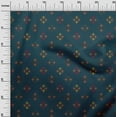 thumbnail image 2 of oneOone Cotton Cambric Fabric Geometric Line Ikat Print Fabric BTY 56 Inch Wide, 2 of 4