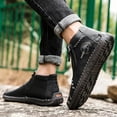 thumbnail image 5 of Botas de hombre hechas a mano, botines con costuras clásicas, zapatos casuales con cremallera para exteriores, 5 of 5