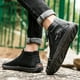 thumbnail image 5 of Botas de hombre hechas a mano, botines con costuras clásicas, zapatos casuales con cremallera para exteriores, 5 of 5