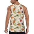 thumbnail image 3 of Xecao Cute Vegetables Men's Tank Top Workout Quick Dry Sleeveless Gym Jogging Muscle Shirts Summer Swim Beach Tops, 3 of 9