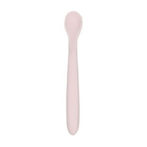 pvdgvd Baby Food Grade Silicone Spoon, Soft & Heat-Resistant for Complementary Food, Bendable Handle & Easy to Clean, Training Tableware