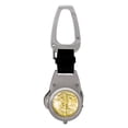thumbnail image 3 of Gold Layered Silver Walking Liberty Half Dollar Coin Multi-Tool Pocket Watch Compass, 3 of 5