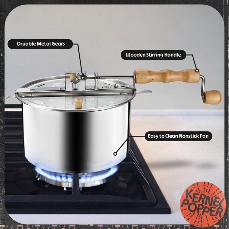 Great Northern Popcorn 6-Quart Aluminum Stovetop Popcorn Maker photo 2