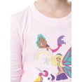 thumbnail image 2 of Barbie Girls' Magical Mermaid Fairy Unicorn Sparkle 2 Piece Sleep Pajama Set, 2 of 6