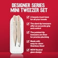thumbnail image 4 of Revlon Designer Series Mini Tweezers Set, Slant Tip & Point Tip, Beauty Stocking Stuffers For Women, Hair Removal Travel Tweezers, 1 Count Packaging May Vary, 4 of 4