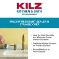thumbnail image 3 of KILZ Kitchen & Bath Interior Mildew-Resistant Water-Based Primer ( 1-quart), 3 of 10