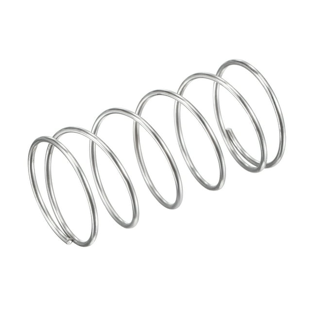 Unique Bargains 18mmx1mmx35mm 304 Stainless Steel Compression Spring 5.9N Load Capacity 10 pcs